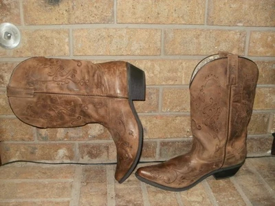 Smoky Mountain Jolene Snip Toe 6072 Western Boot Lady's 11 W Wide Brown/MSRP$160 - Image 1 of 4