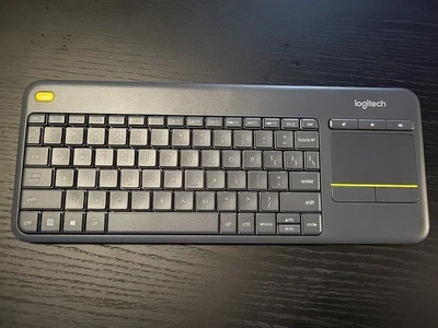 Logitech K400 Plus Wireless Keyboard w/ Trackpad - Black - Image 1 of 2