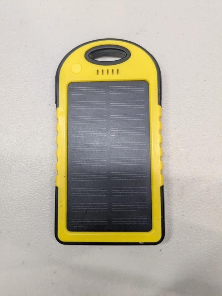 Banco de energía solar impermeable doble USB de 5000 mAh cargador de batería para teléfono celular Foto 1 de 4