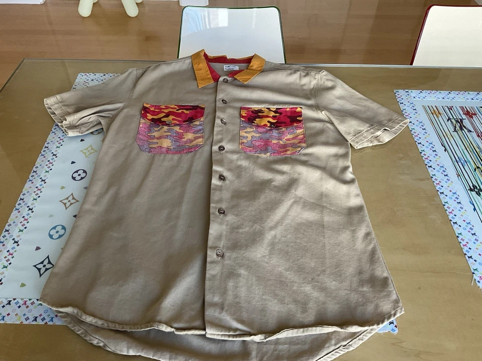 HELMUT LANG VINTAGE CAMOUFLAGE PRINT SHIRT - Image 1 of 4