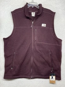 North Face Gordon Lyons Vest Mens 2XL XXL Purple Full Zip Outdoor - Picture 1 of 13