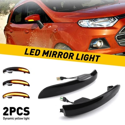 Luces de señalización LED laterales ámbar para Ford EcoSport 13 14 15 16 17 humo 18 EE. UU. Foto 1 de 4