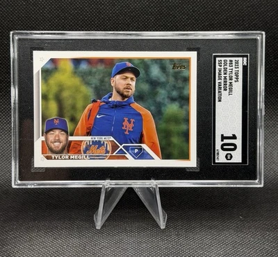 2023 Topps Series 1 - Tylor Megill #83 Ssp Image Variation Golden Mirror - Image 1 of 2