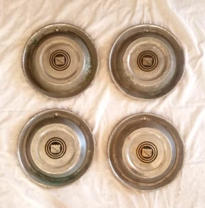 COMPLETE SET of 1958 Buick 15" Chrome Hubcap OEM 4 Wheel Covers VTG Car Man Cave - Picture 1 of 7