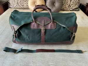 Orvis Battenkill Large Duffel Bag 28" Canvas Leather - Excellent Condition - Picture 1 of 9