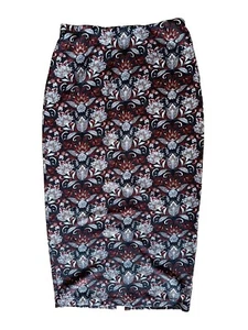 Harlowe & Graham Damen schwarz Strick 30" Midi Bleistiftrock Blumen Paisley XS - Bild 1 von 9