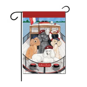Poodle Garden Flag Double Sided 12" x 17" - Picture 1 of 1