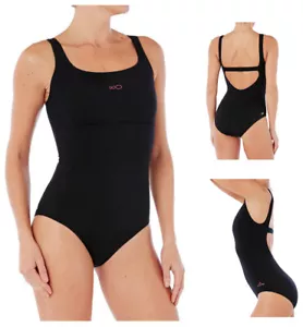 BADEANZUG SCHWIMMANZUG SCHWIMMER EINTEILER 36 38 40 42 44 46 48 50 52 SCHWARZ - Bild 1 von 9