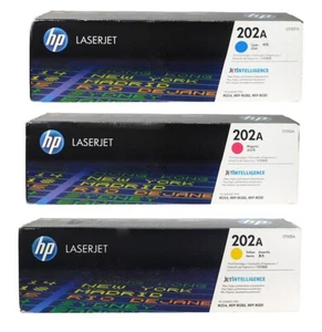 Paquete de 3 combinaciones de colores HP 202A - cian, magenta y amarillo - Imagen 1 de 1