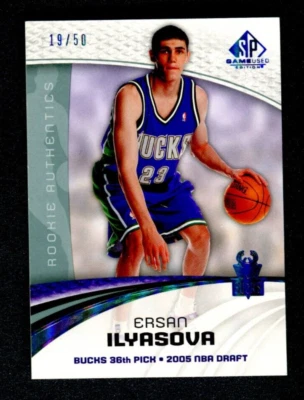 2005-06 SP Juego Usado 50 #125 Ersan Ilyasova RC 19/50 Milwaukee Bucks A42 047 Foto 1 de 2