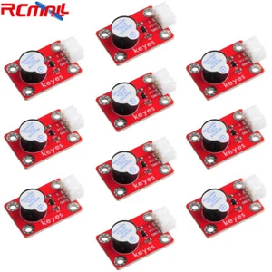10pz Modulo Sensore Allarme Cicalino Attivo XH2.54 Connettore 3pin Jumper Filo Maschio - Foto 1 di 4