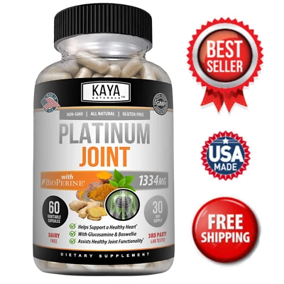 Platinum Joint, Pain Relief, Joint Support, Anti Inflammatory, Turmeric, MSM - Image 1 of 4