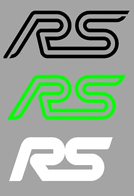 Aufkleberset Sticker 2 Stück Focus RS Logo versch. Farben u. Varianten