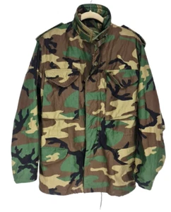 Military Men Coat Cold Weather Field Camouflage Pattern Size XS DLA100-09 308P - Picture 1 of 4