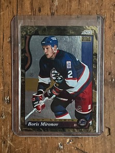 1993-94 Score Gold Rush Boris Mironov Top Rookie RC Card #607 Jets