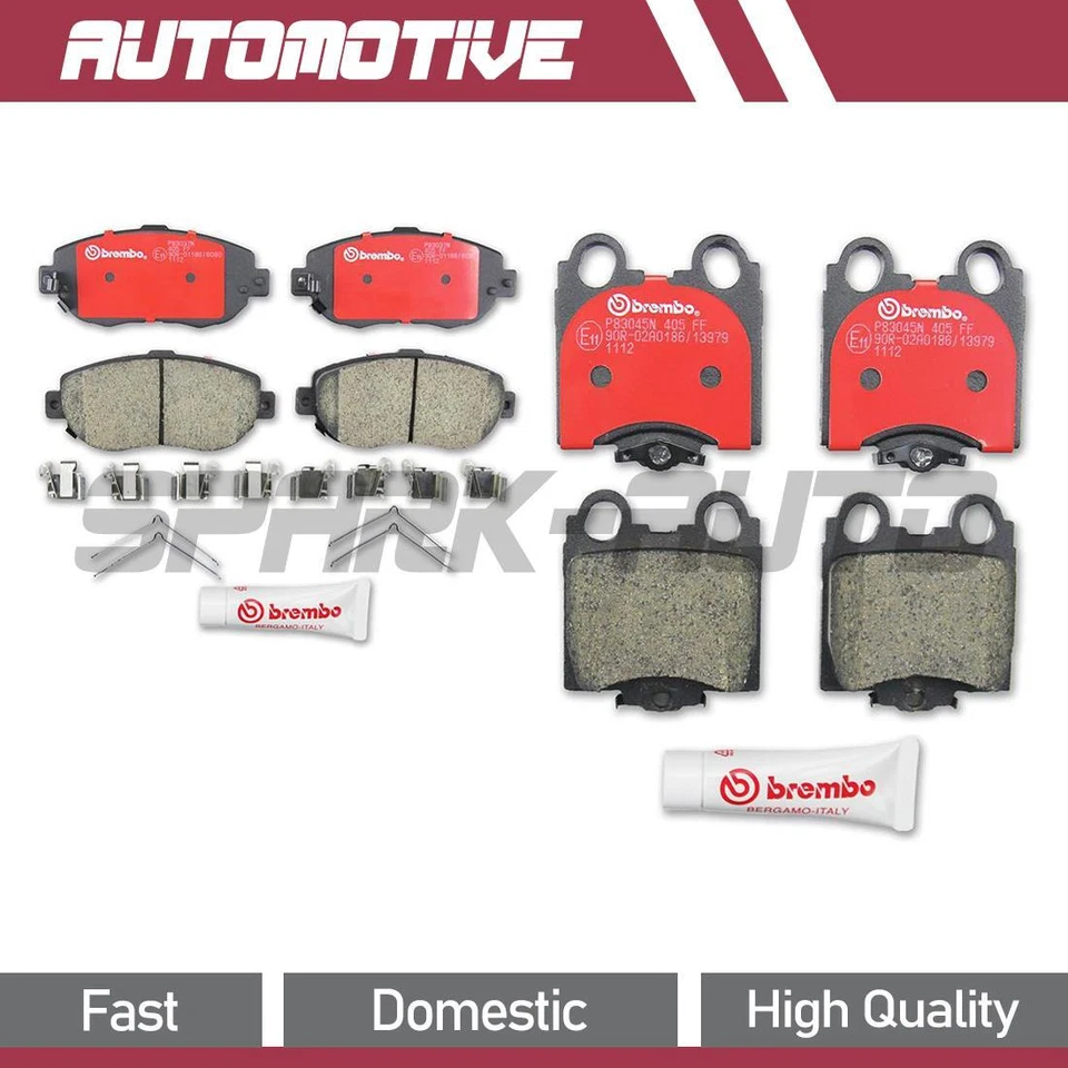 Conjunto de pastilhas de freio dianteiro traseiro Brembo para Lexus GS430 2005 2004 2003 2002 2001 - Imagem 1 de 3
