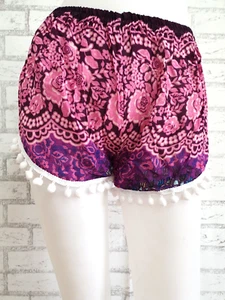 New Ladies Hottie Harem Shorts Pants Boho Bohemian Batik Gypsy Beach Hippie SH - Picture 1 of 3