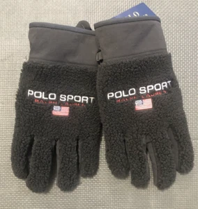 Guantes polar POLO SPORT Ralph Lauren para hombre talla L tabla de nieve esquiador alpino nuevos con etiquetas - Imagen 1 de 3