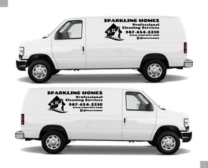 Professional Services w Logo Business Vinyl Decal Sticker Sign Car Van Truck - Picture 1 of 9