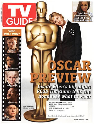 TV Guide Magazine February 19-25 2007 Ellen DeGeneres Tyra Banks The O.C. - Image 1 of 3