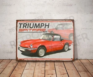 Plaque métal vintage triumph spitfire 1500 Enseigne Garage Décoration Déco - Picture 1 of 3