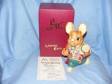 Pendelfin Uncle Henry Burnley England Boxed Limited Edition  Stoneware Rabbit