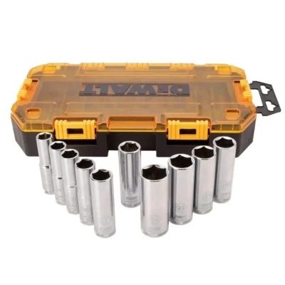 DEWALT 1/2 In. Drive Deep Socket Set (10-Piece) - Image 1 of 3