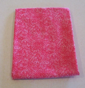 Red and White Print Cotton Blend Sewing Fabric 26"x44"  - Picture 1 of 1