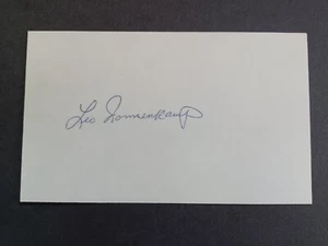 Carta indice firmata Red Nonnenkamp (m. 2000) - Pirati, Red Sox - Leone - Foto 1 di 1