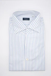 New FINAMORE Napoli HANDMADE Dress EDUARDO Shirt  Size 15.75 Us 40 Eu (FIN342) - Picture 1 of 2