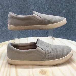 Dr Scholls Womens 8 M Madison Sneakers Slip On Flats Gray Leather Round Toe - Picture 1 of 12