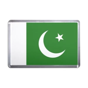 Imán de nevera de plástico con bandera de Pakistán (S, M, L, XL) - Imagen 1 de 10