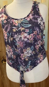 ladies size 18 tie waist casual sleeveless vest top new look vgc - Picture 1 of 6