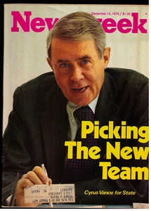 NEWSWEEK MAGAZINE VINTAGE BACK ISSUE December 13, 1976 CYRUS VANCE Cover - Picture 1 of 2