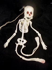 Halloween Floppy Rubber Skeleton with Hanger - Picture 1 of 10