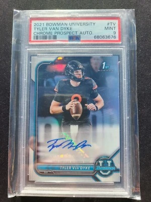 PSA 9 2021 Bowman U Auto Tyler Van Dyke Rookie RC PSA 9 Mint - Image 1 of 3
