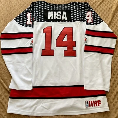 Camiseta deportiva de hockey para adultos San Jose Sharks Michael Misa 2022 del equipo Canadá debut - XL Foto 1 de 4