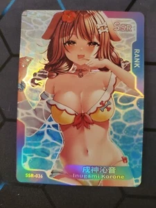 Inugami Korone SSR SSR-036 Senpai Goddess Haven Serie 3 Story CCG Anime Karte - Bild 1 von 2