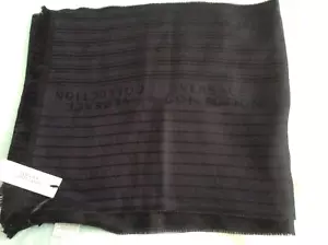New with defect GIANNI VERSACE Solid Burgundy/Black Color Long Scarf ITALY - Picture 1 of 5