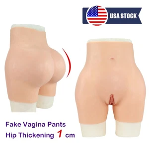 Pantaloni vagina finta in silicone potenziatore anca hip shaping per transgeneri crossdresser - Foto 1 di 18