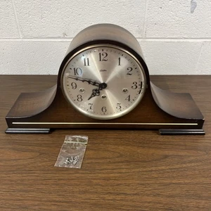 Beautiful Linden Black Forest 8 Day Triple Chime Mantel Clock (No Key) - Picture 1 of 19