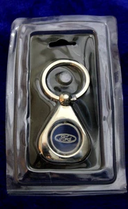 NIB 2 Sided Ford Blue Oval Key Ring Key Chain Fob Accessory Truck Bronco Falcon - Picture 1 of 6