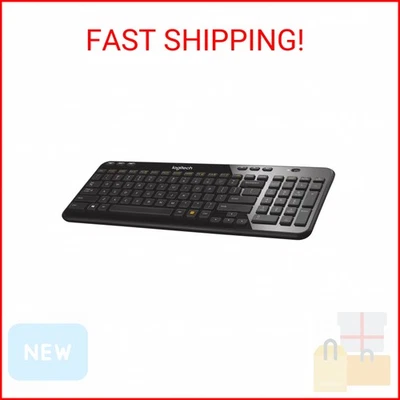 Logitech K360 Wireless USB Desktop Keyboard — Compact Full Keyboard, 3-Year Batt - Image 1 of 2