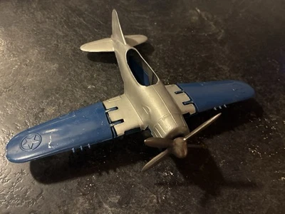 Avión de combate Hubley Navy 1950 metal 8" envergadura Foto 1 de 4