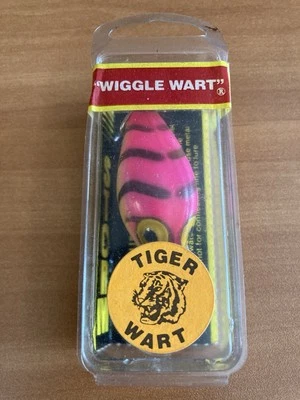 RARE Pre Rapala Storm Wiggle Wart V 19 PINK BENGAL TIGER Red Label Fishing Lure - Image 1 of 4