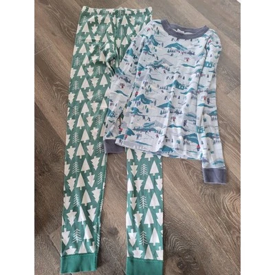Hanna Andersson Christmas Winter Boys Pajamas Top and Bottom size 14 #6 - Image 1 of 3