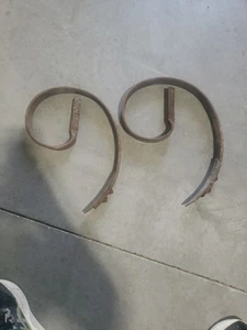 Vintage John Deere Cultivator Shank Spring Tooth Pair springtooth c shank - Picture 1 of 3