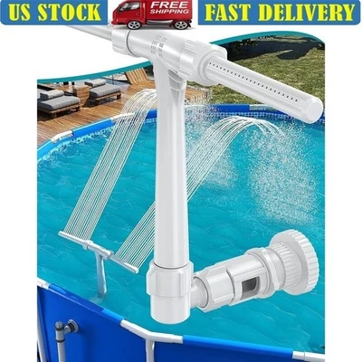 Fonte de piscina spray duplo ajustável acima do solo resfriamento cachoeira aspersor - Imagem 1 de 4