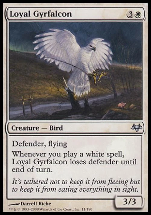 Loyal Gyrfalcon -Foil Medium Play MTG Eventide - Image 1 of 1