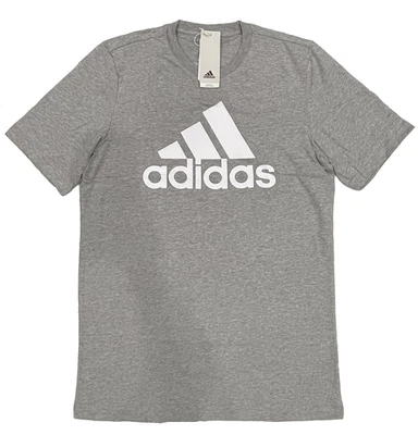 Camiseta Top Adidas Para Hombre Grande y Alto Grande Alto LT Gris/Blanco IC9350 Foto 1 de 4